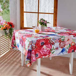Nappe "Magie des fleurs" 135x225cm